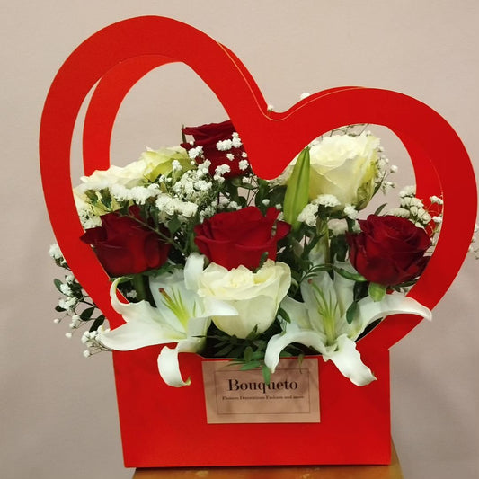 Heart Box Flowers