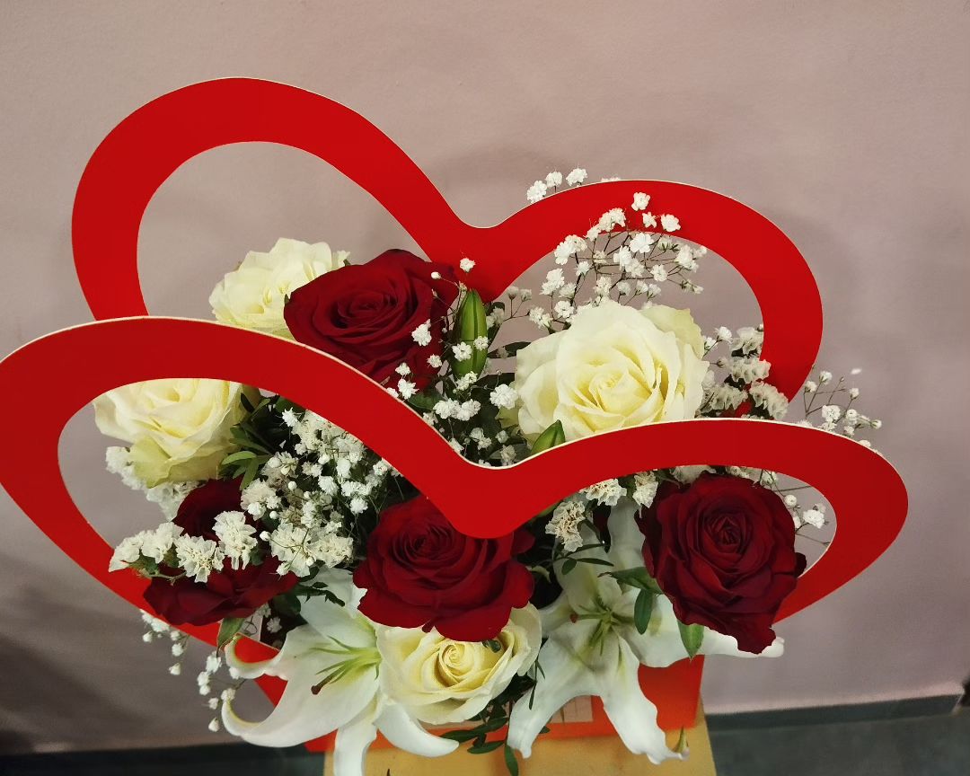 Heart Box Flowers