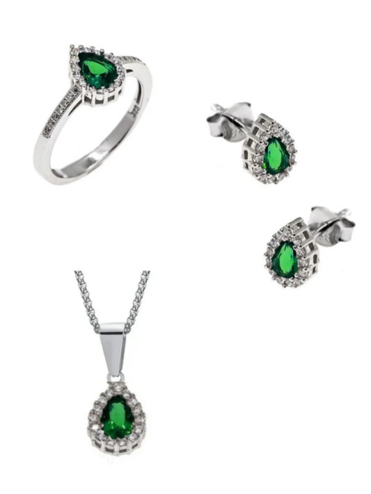 Set Zircon Green 925