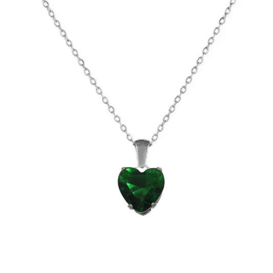 Heart Crystal Green